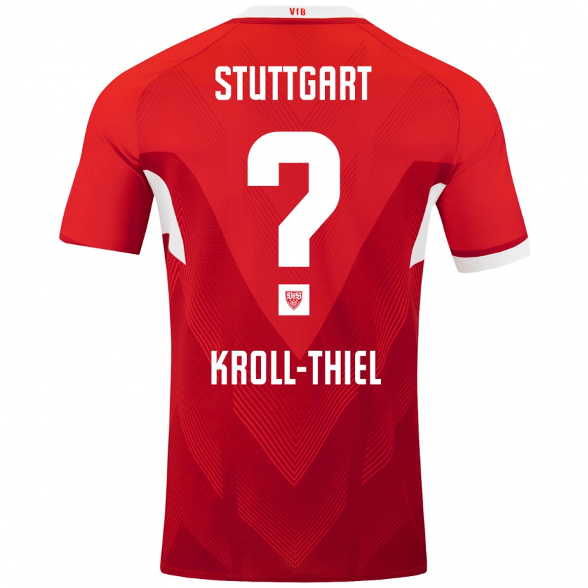 Kinder Colin Kroll-Thiel #0 Rot Weiß Auswärtstrikot Trikot 2024/25 T-Shirt Österreich