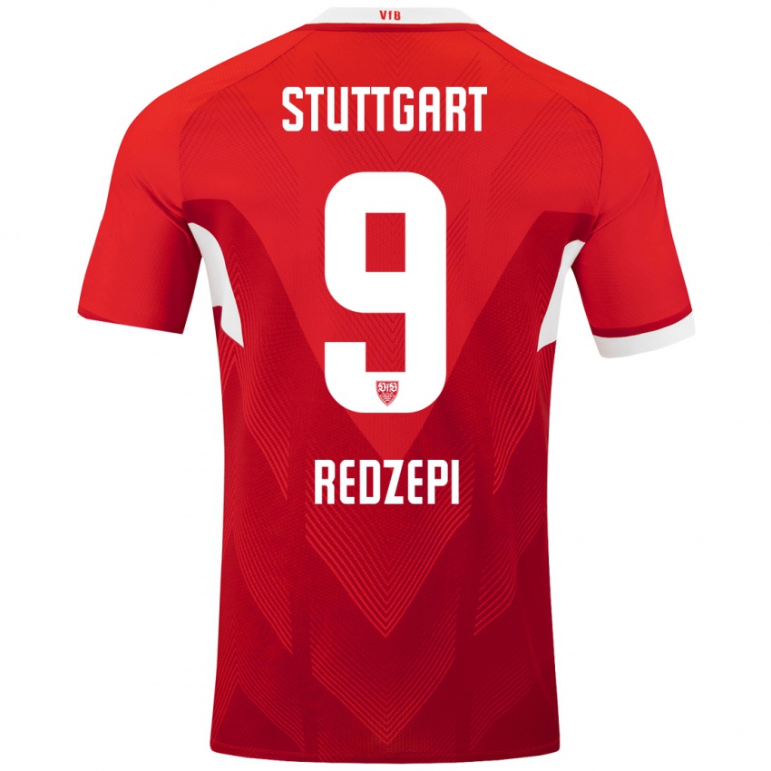 Kinder Dafina Redzepi #9 Rot Weiß Auswärtstrikot Trikot 2024/25 T-Shirt Österreich