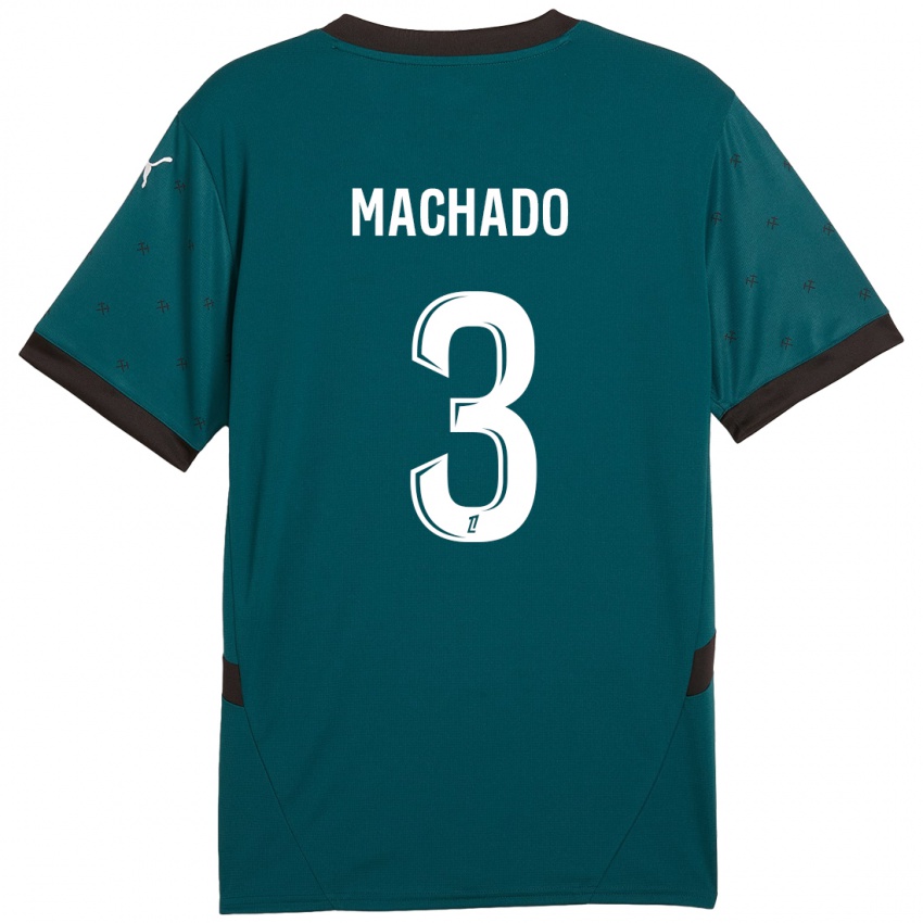 Kinder Deiver Machado #3 Dunkelgrün Auswärtstrikot Trikot 2024/25 T-Shirt Österreich