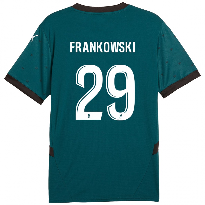 Kinder Przemyslaw Frankowski #29 Dunkelgrün Auswärtstrikot Trikot 2024/25 T-Shirt Österreich