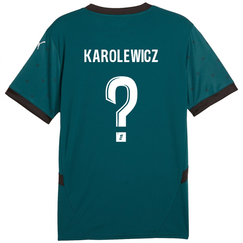 Kinder Roman Karolewicz #0 Dunkelgrün Auswärtstrikot Trikot 2024/25 T-Shirt Österreich