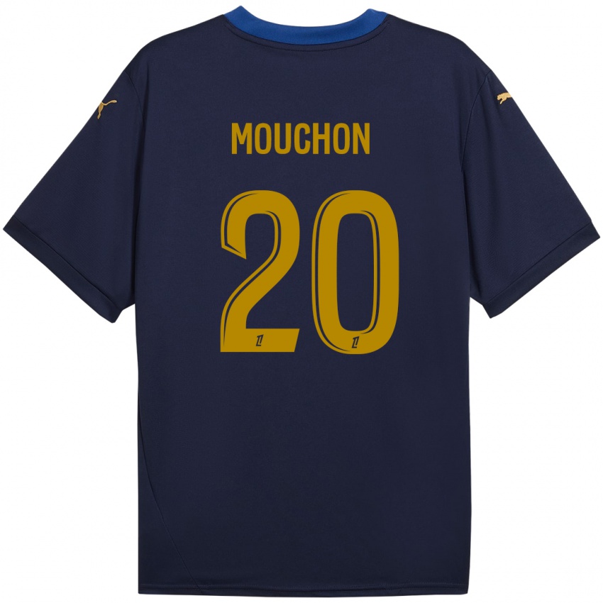 Kinder Noemie Mouchon #20 Marineblau Gold Auswärtstrikot Trikot 2024/25 T-Shirt Österreich