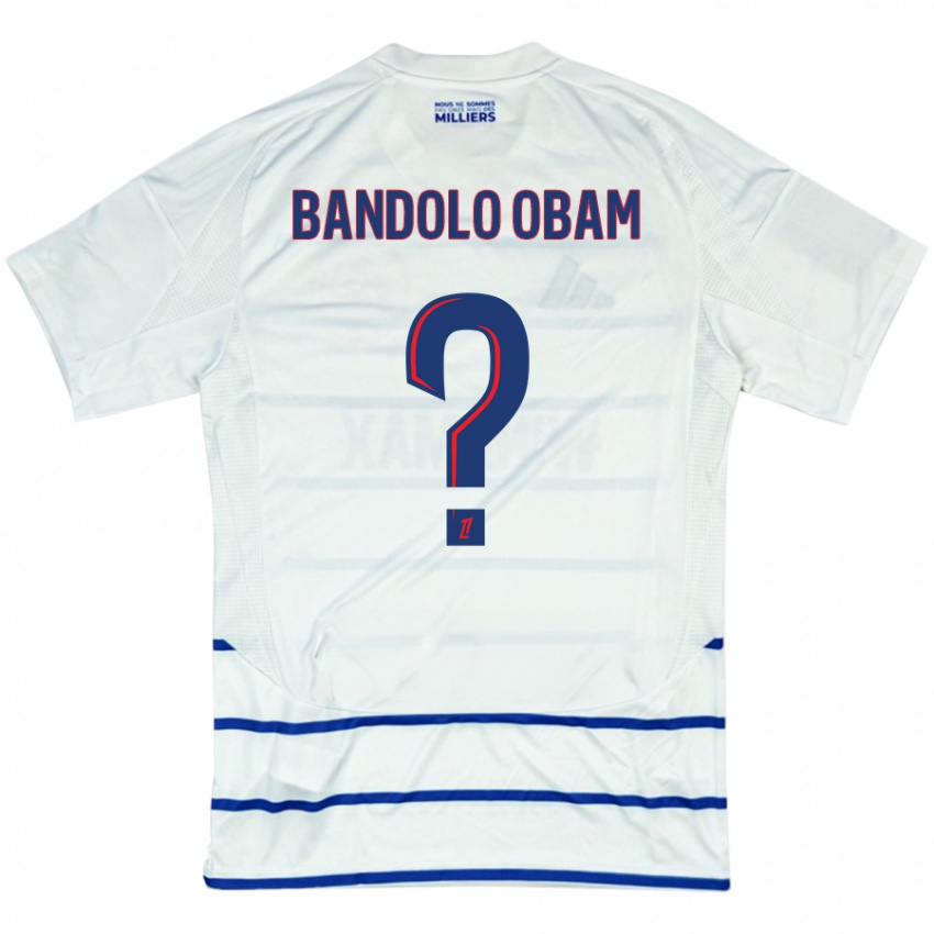 Kinder Randy Bandolo Obam #0 Weiß Blau Auswärtstrikot Trikot 2024/25 T-Shirt Österreich