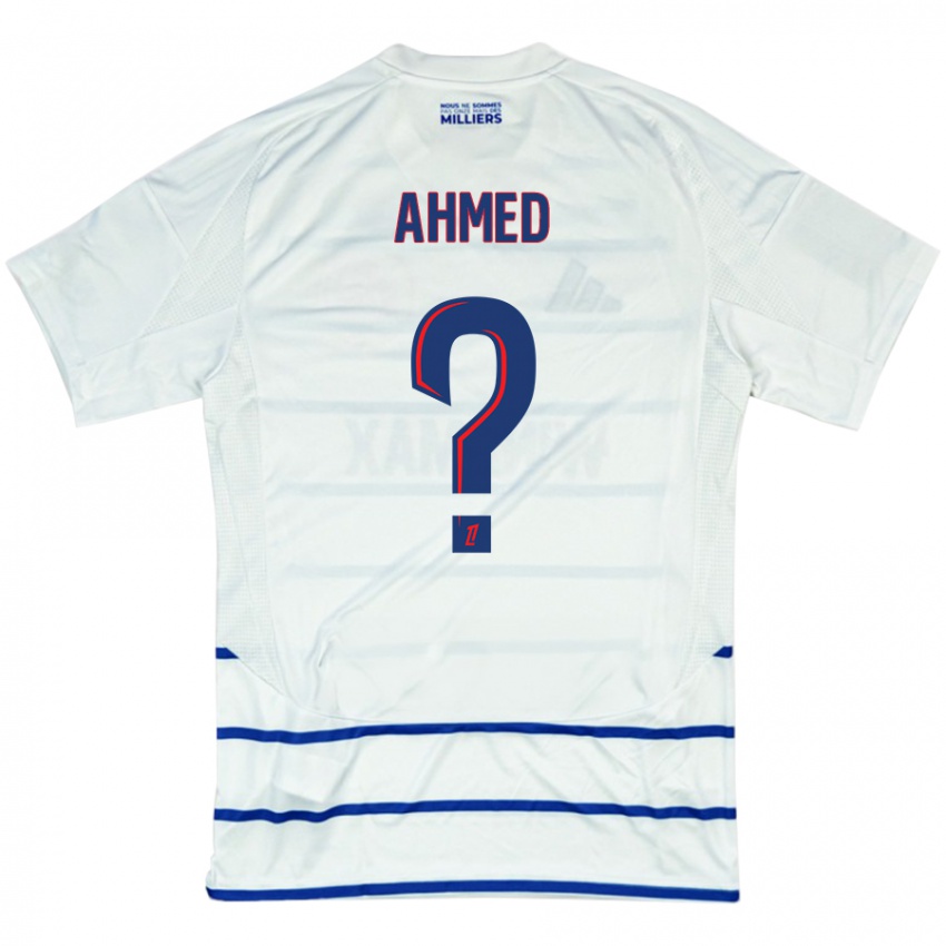 Kinder Aymeric Ahmed #0 Weiß Blau Auswärtstrikot Trikot 2024/25 T-Shirt Österreich