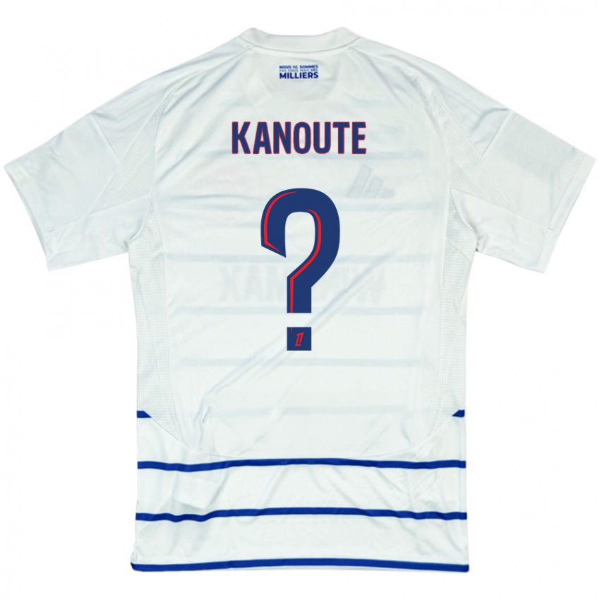 Kinder Mahamadou Kanouté #0 Weiß Blau Auswärtstrikot Trikot 2024/25 T-Shirt Österreich