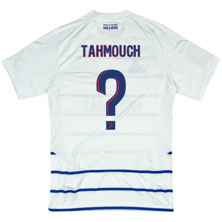 Kinder Mathieu Tahmouch #0 Weiß Blau Auswärtstrikot Trikot 2024/25 T-Shirt Österreich