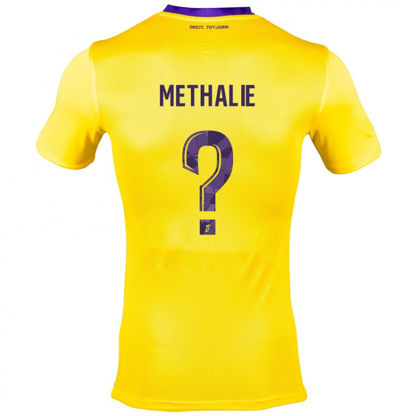 Kinder Dayann Methalie #0 Gelb Lila Auswärtstrikot Trikot 2024/25 T-Shirt Österreich