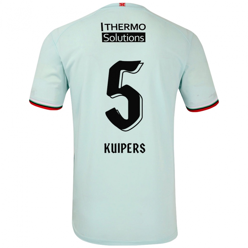 Kinder Bas Kuipers #5 Hellgrün Auswärtstrikot Trikot 2024/25 T-Shirt Österreich