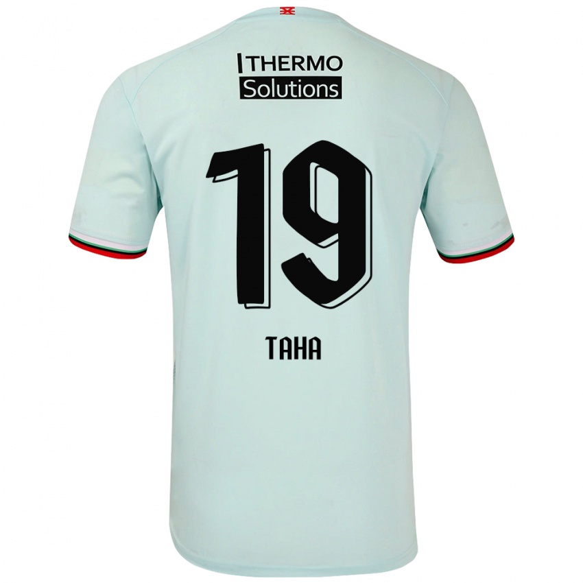 Kinder Younes Taha #19 Hellgrün Auswärtstrikot Trikot 2024/25 T-Shirt Österreich