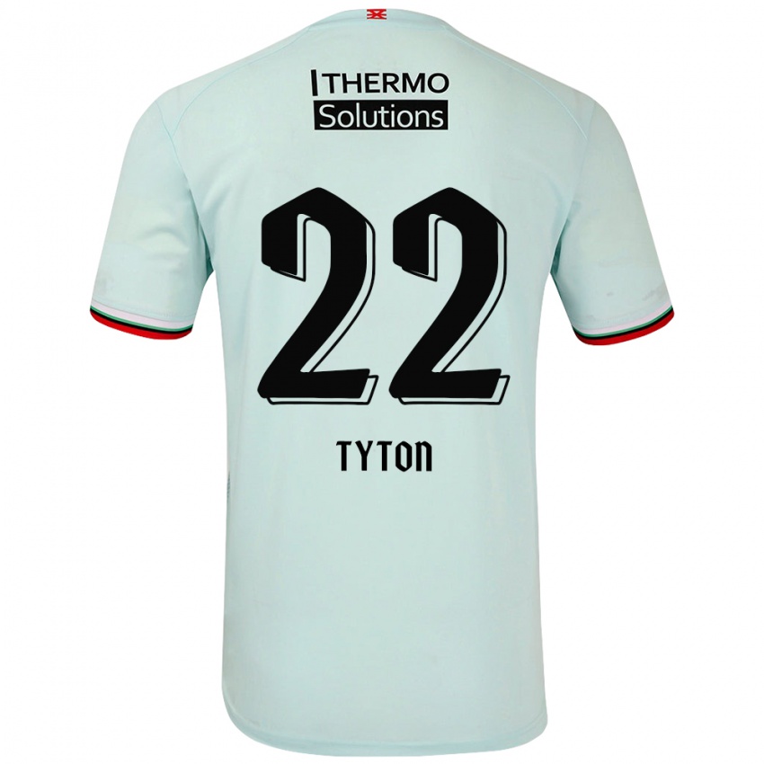 Kinder Przemyslaw Tyton #22 Hellgrün Auswärtstrikot Trikot 2024/25 T-Shirt Österreich