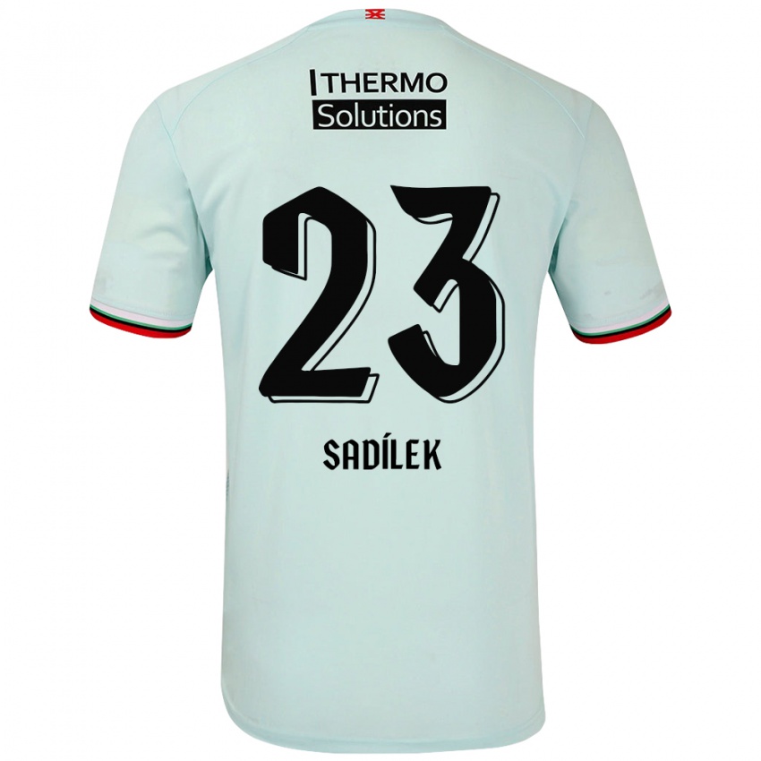 Kinder Michal Sadilek #23 Hellgrün Auswärtstrikot Trikot 2024/25 T-Shirt Österreich