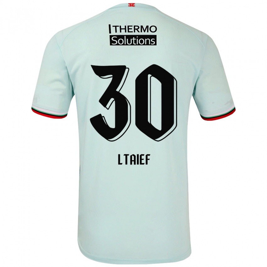 Kinder Sayfallah Ltaief #30 Hellgrün Auswärtstrikot Trikot 2024/25 T-Shirt Österreich