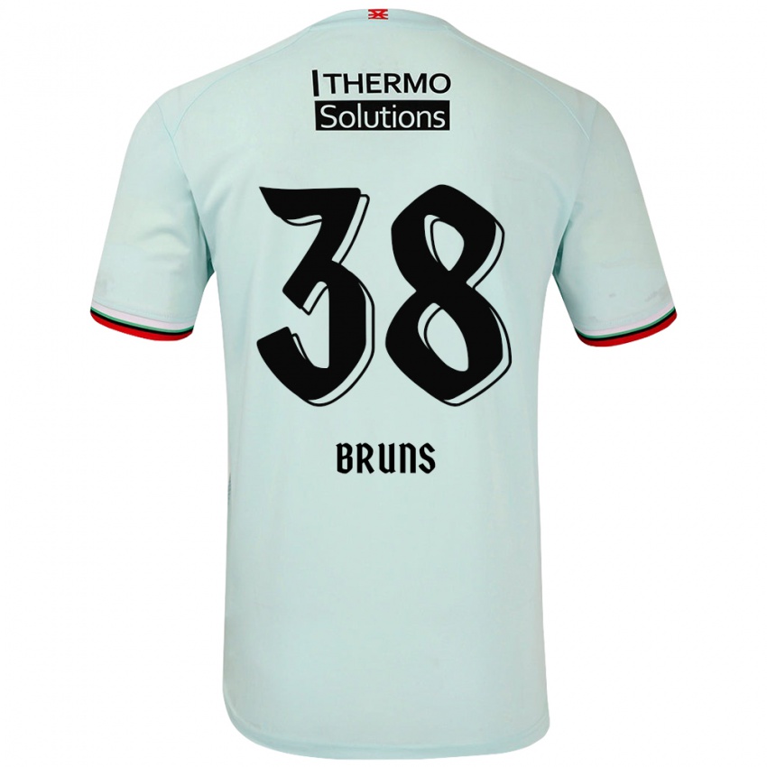 Kinder Max Bruns #38 Hellgrün Auswärtstrikot Trikot 2024/25 T-Shirt Österreich