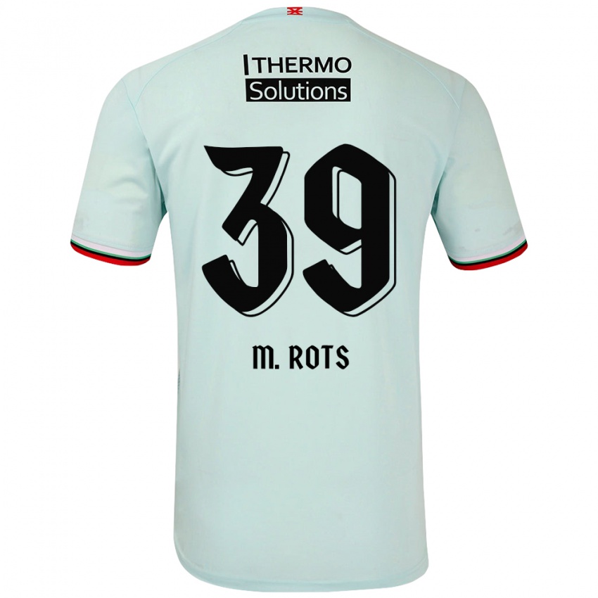 Kinder Mats Rots #39 Hellgrün Auswärtstrikot Trikot 2024/25 T-Shirt Österreich