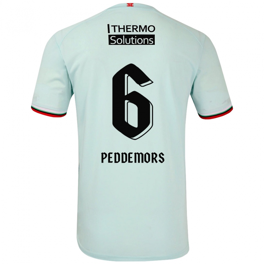 Kinder Ella Peddemors #6 Hellgrün Auswärtstrikot Trikot 2024/25 T-Shirt Österreich