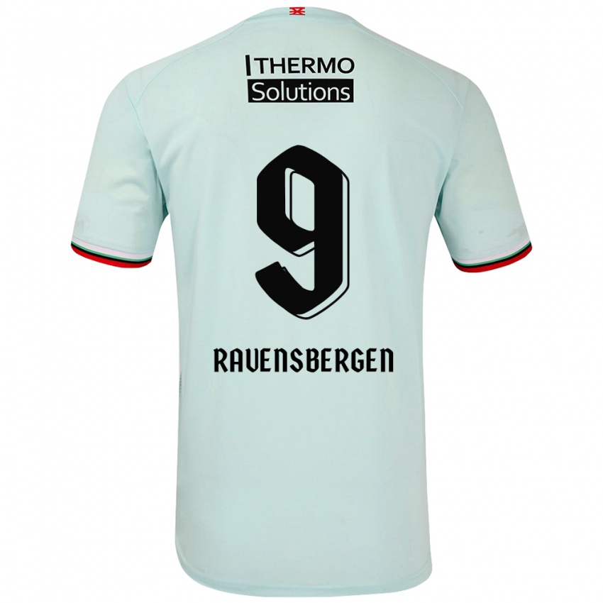 Kinder Jaimy Ravensbergen #9 Hellgrün Auswärtstrikot Trikot 2024/25 T-Shirt Österreich