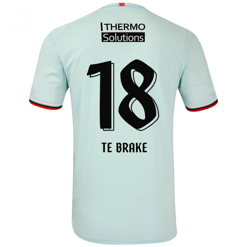 Kinder Sophie Te Brake #18 Hellgrün Auswärtstrikot Trikot 2024/25 T-Shirt Österreich