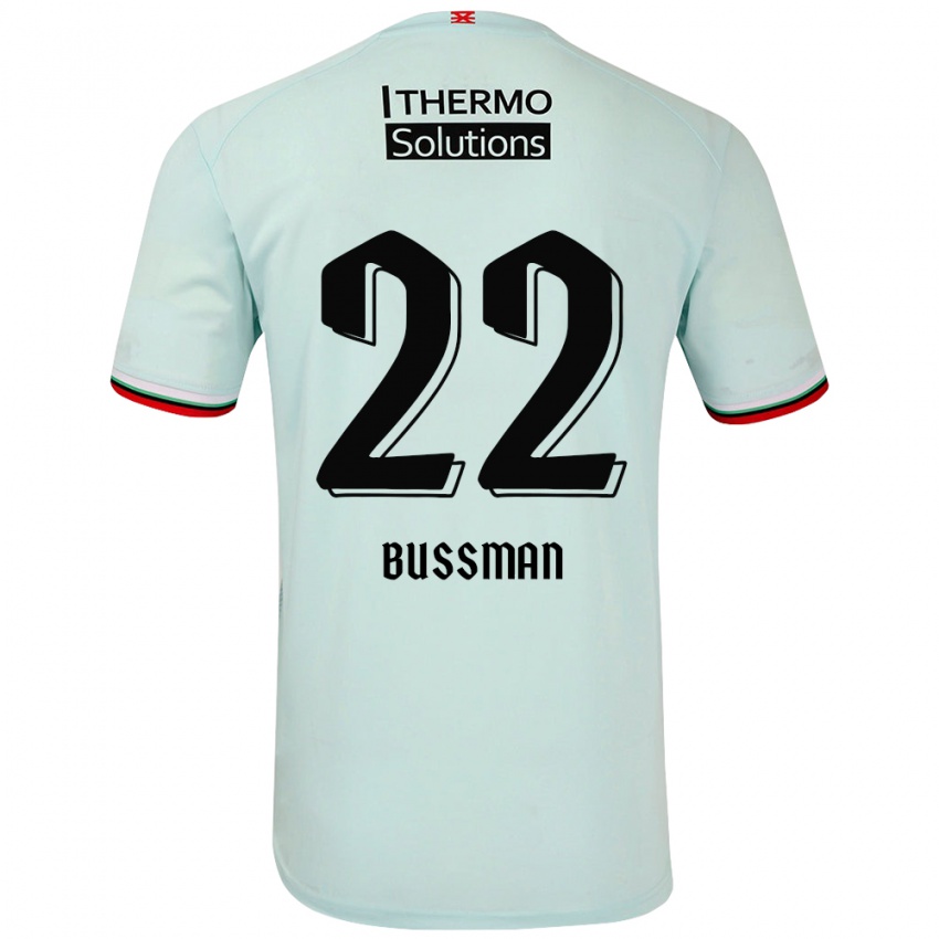 Kinder Fiene Bussman #22 Hellgrün Auswärtstrikot Trikot 2024/25 T-Shirt Österreich