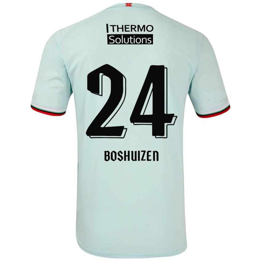 Kinder Annouk Boshuizen #24 Hellgrün Auswärtstrikot Trikot 2024/25 T-Shirt Österreich