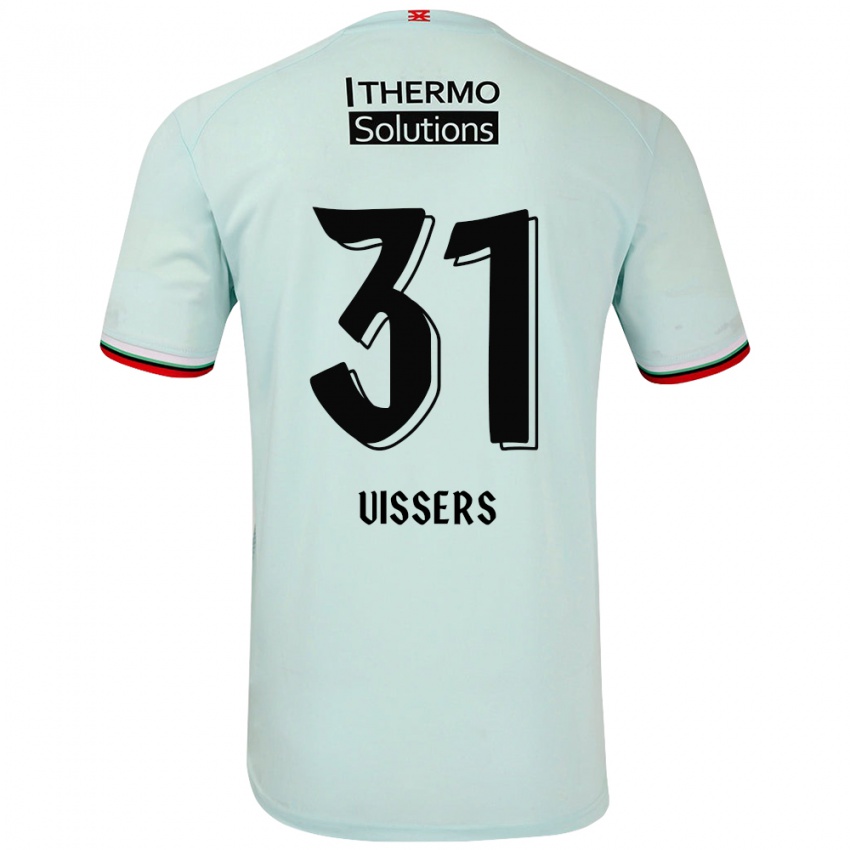 Kinder Kiki Vissers #31 Hellgrün Auswärtstrikot Trikot 2024/25 T-Shirt Österreich