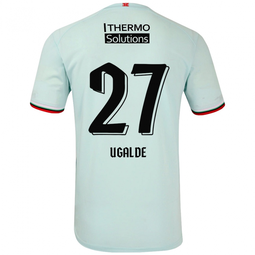 Kinder Manfred Ugalde #27 Hellgrün Auswärtstrikot Trikot 2024/25 T-Shirt Österreich