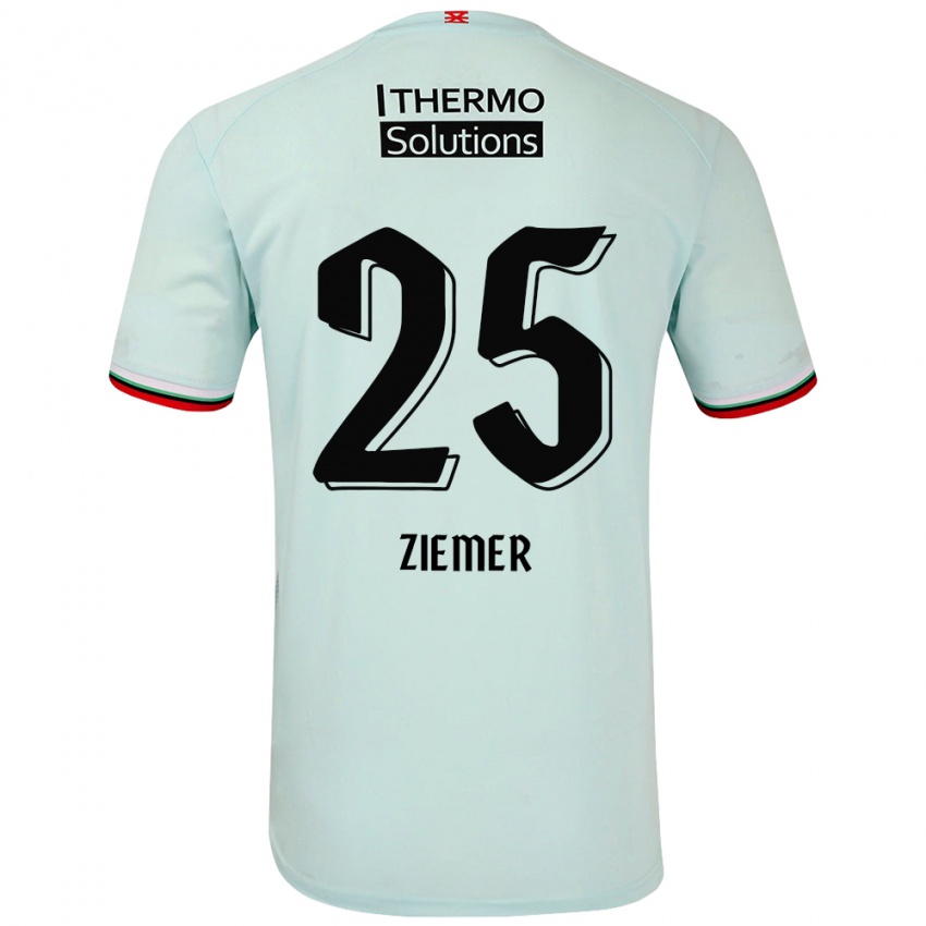 Kinder Taylor Ziemer #25 Hellgrün Auswärtstrikot Trikot 2024/25 T-Shirt Österreich