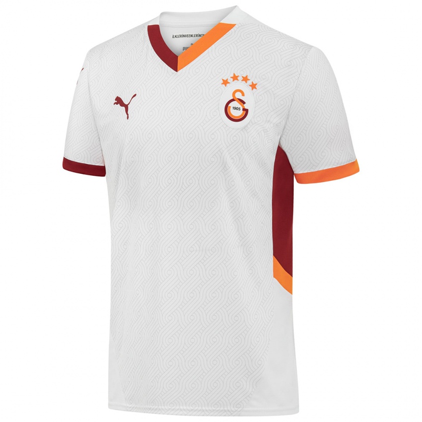 Kinder Eyüp Aydin #5 Weiß Gelb Rot Auswärtstrikot Trikot 2024/25 T-Shirt Österreich