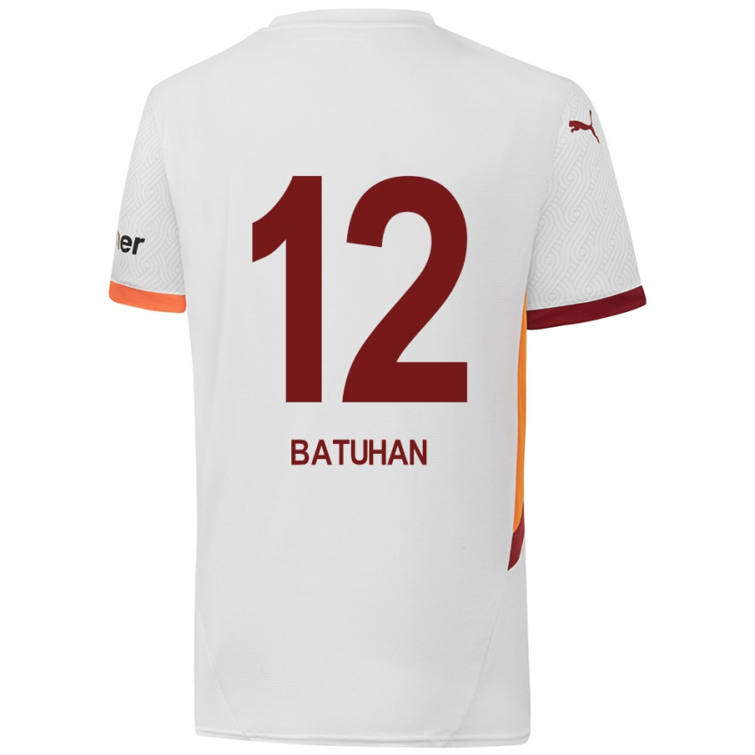 Kinder Batuhan Şen #12 Weiß Gelb Rot Auswärtstrikot Trikot 2024/25 T-Shirt Österreich