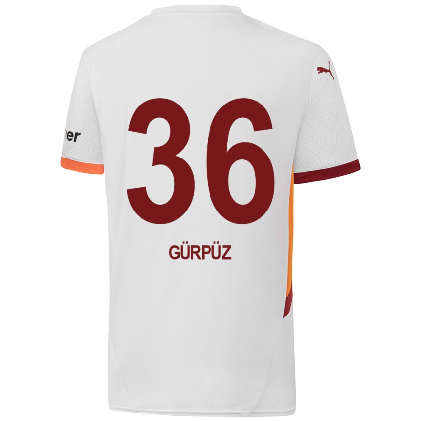 Kinder Gökdeniz Gürpüz #36 Weiß Gelb Rot Auswärtstrikot Trikot 2024/25 T-Shirt Österreich