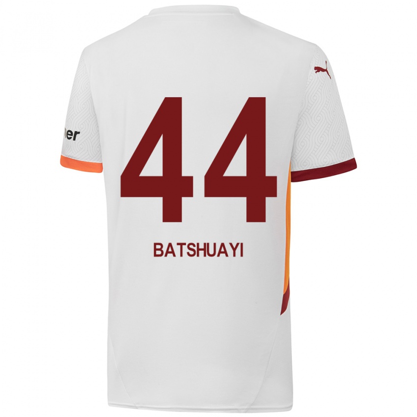 Kinder Michy Batshuayi #44 Weiß Gelb Rot Auswärtstrikot Trikot 2024/25 T-Shirt Österreich