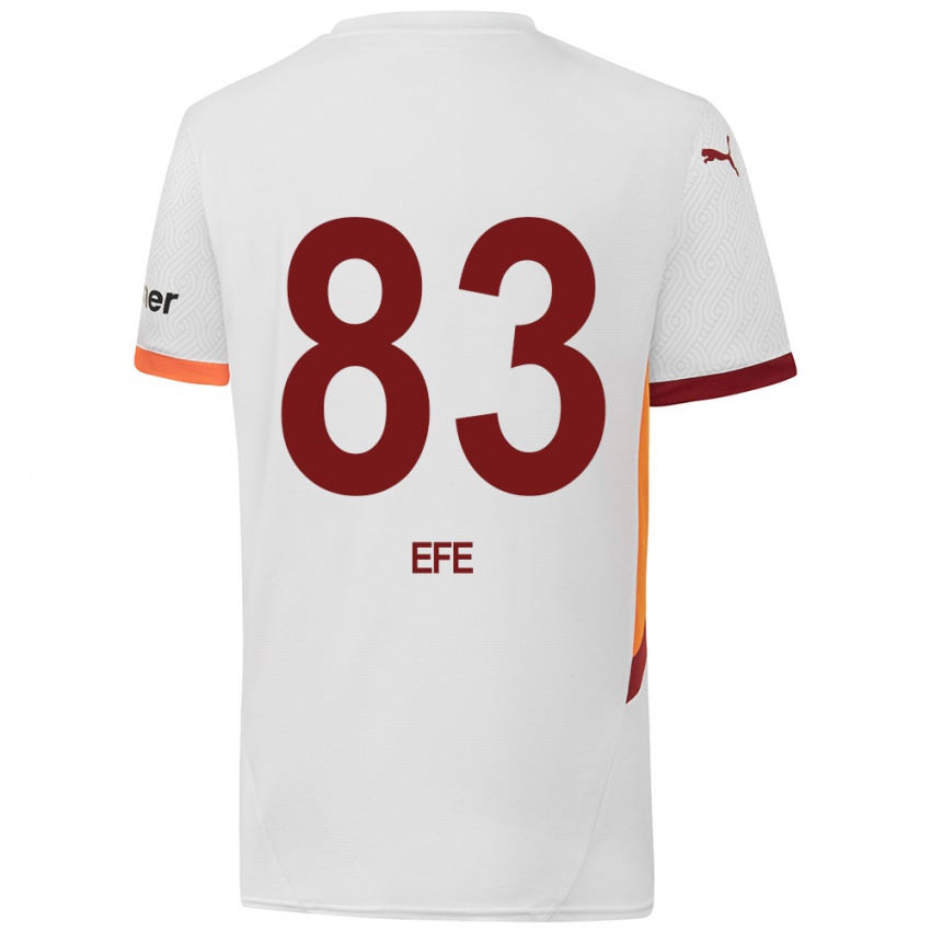 Kinder Efe Akman #83 Weiß Gelb Rot Auswärtstrikot Trikot 2024/25 T-Shirt Österreich