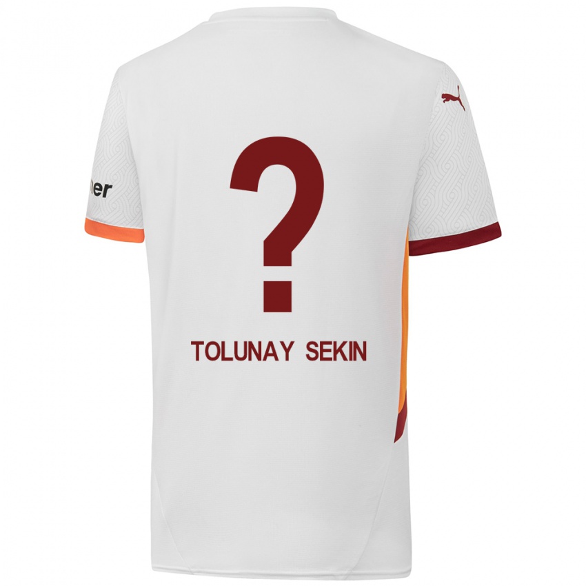 Kinder Burak Tolunay Sekin #0 Weiß Gelb Rot Auswärtstrikot Trikot 2024/25 T-Shirt Österreich