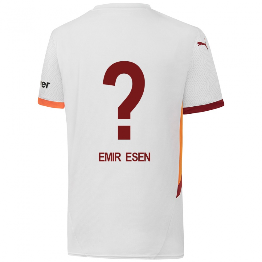 Kinder Ali Emir Esen #0 Weiß Gelb Rot Auswärtstrikot Trikot 2024/25 T-Shirt Österreich