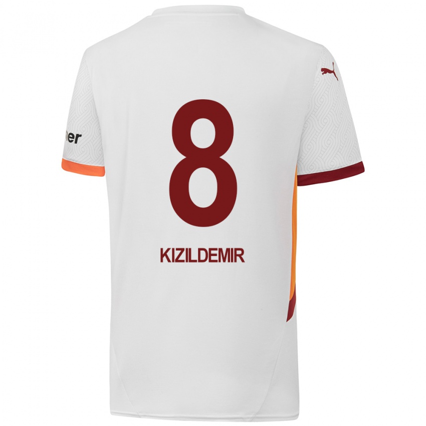 Kinder Berk Kizildemir #8 Weiß Gelb Rot Auswärtstrikot Trikot 2024/25 T-Shirt Österreich