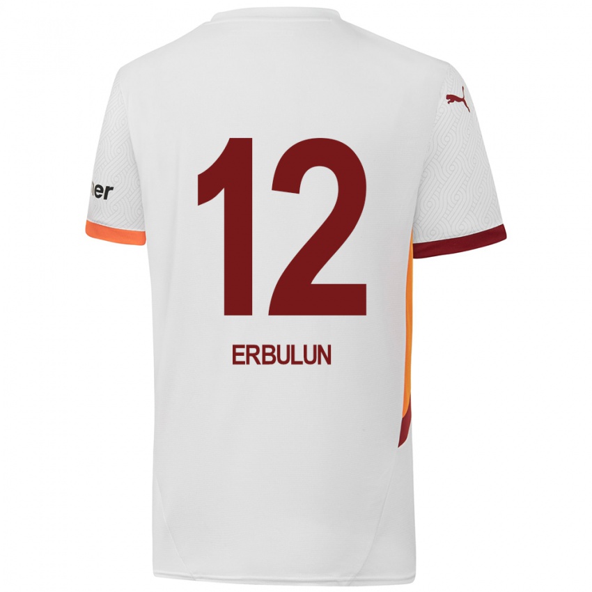 Kinder Helin Erbulun #12 Weiß Gelb Rot Auswärtstrikot Trikot 2024/25 T-Shirt Österreich