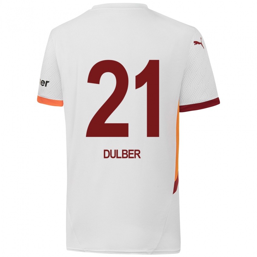 Kinder Didem Dülber #21 Weiß Gelb Rot Auswärtstrikot Trikot 2024/25 T-Shirt Österreich