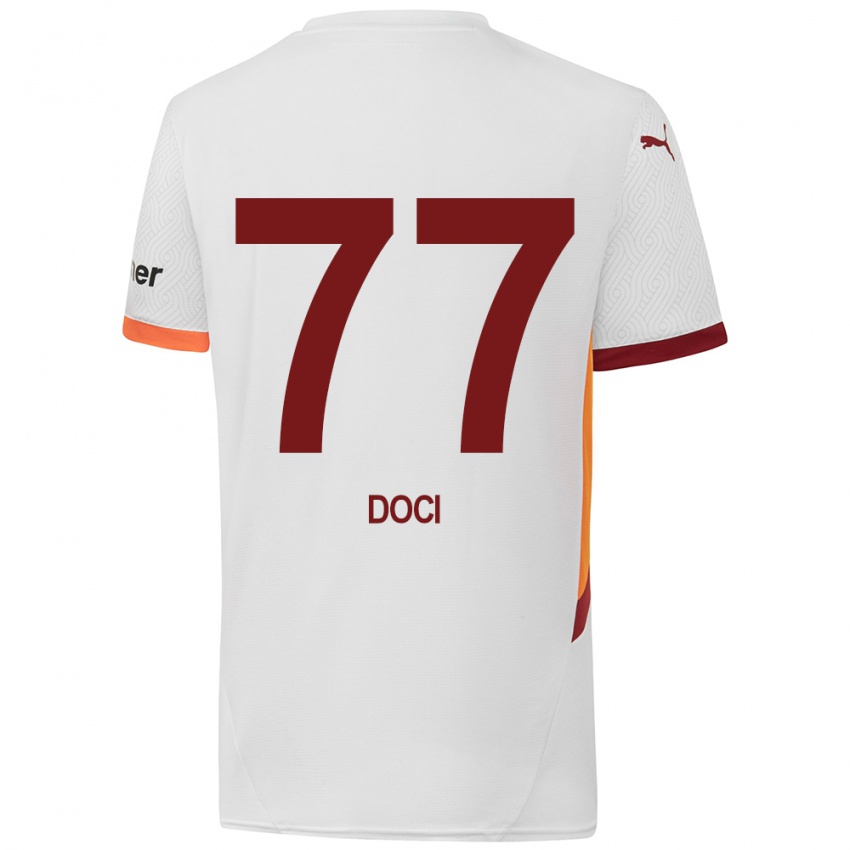 Kinder Megi Doci #77 Weiß Gelb Rot Auswärtstrikot Trikot 2024/25 T-Shirt Österreich