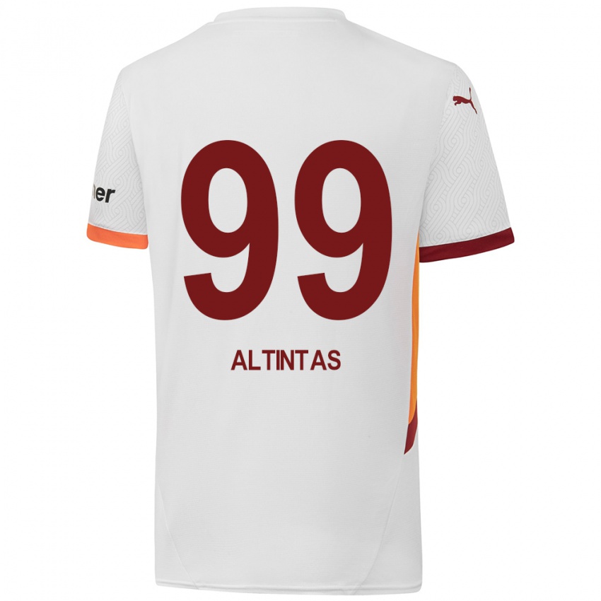 Kinder Benan Altıntaş #99 Weiß Gelb Rot Auswärtstrikot Trikot 2024/25 T-Shirt Österreich