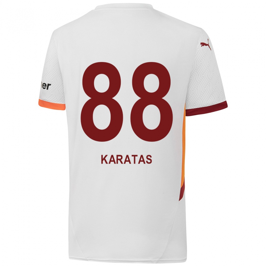 Kinder Kazımcan Karataş #88 Weiß Gelb Rot Auswärtstrikot Trikot 2024/25 T-Shirt Österreich