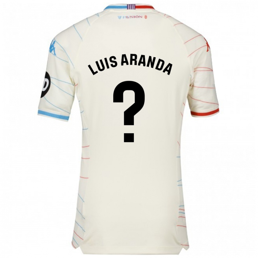 Kinder José Luis Aranda #0 Weiß Rot Blau Auswärtstrikot Trikot 2024/25 T-Shirt Österreich