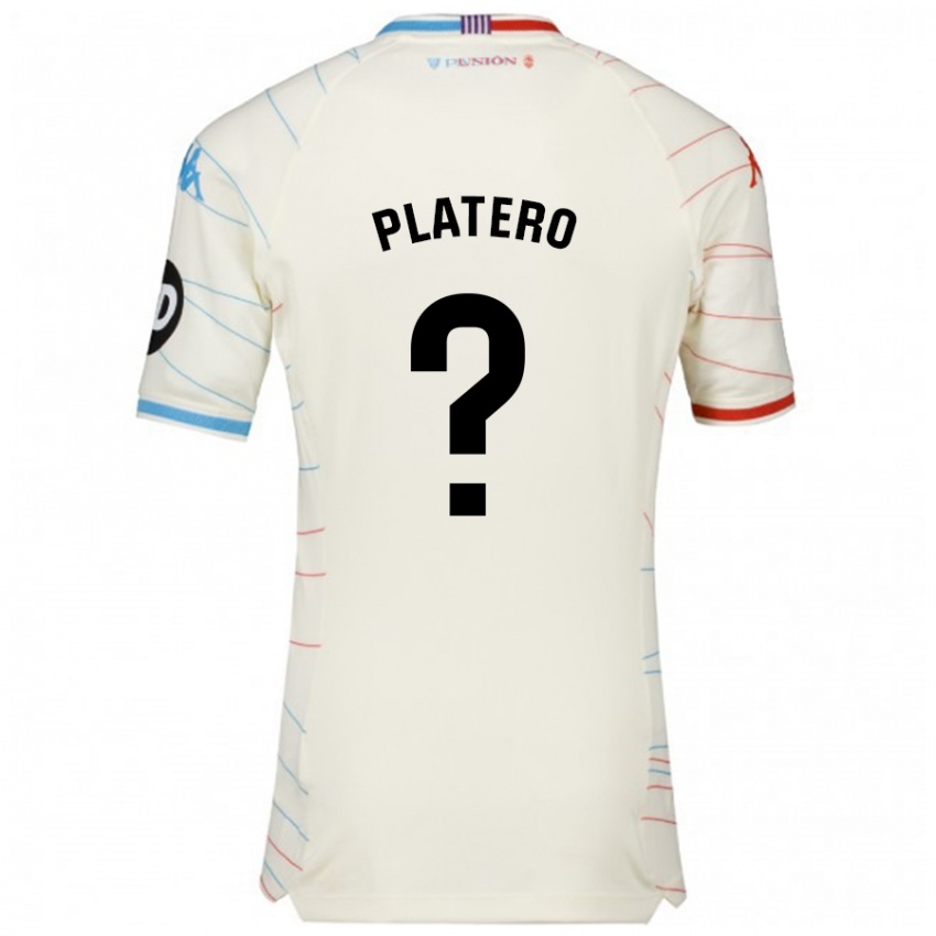 Kinder Miguel Platero #0 Weiß Rot Blau Auswärtstrikot Trikot 2024/25 T-Shirt Österreich