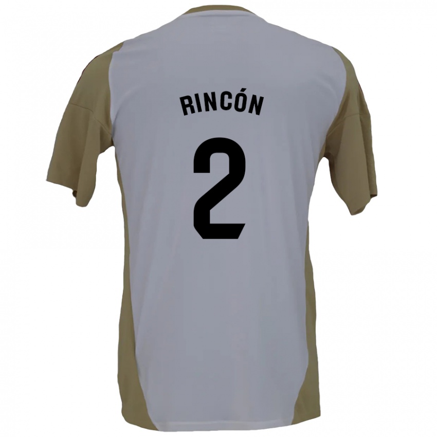 Kinder Hugo Rincón #2 Braunweiß Auswärtstrikot Trikot 2024/25 T-Shirt Österreich