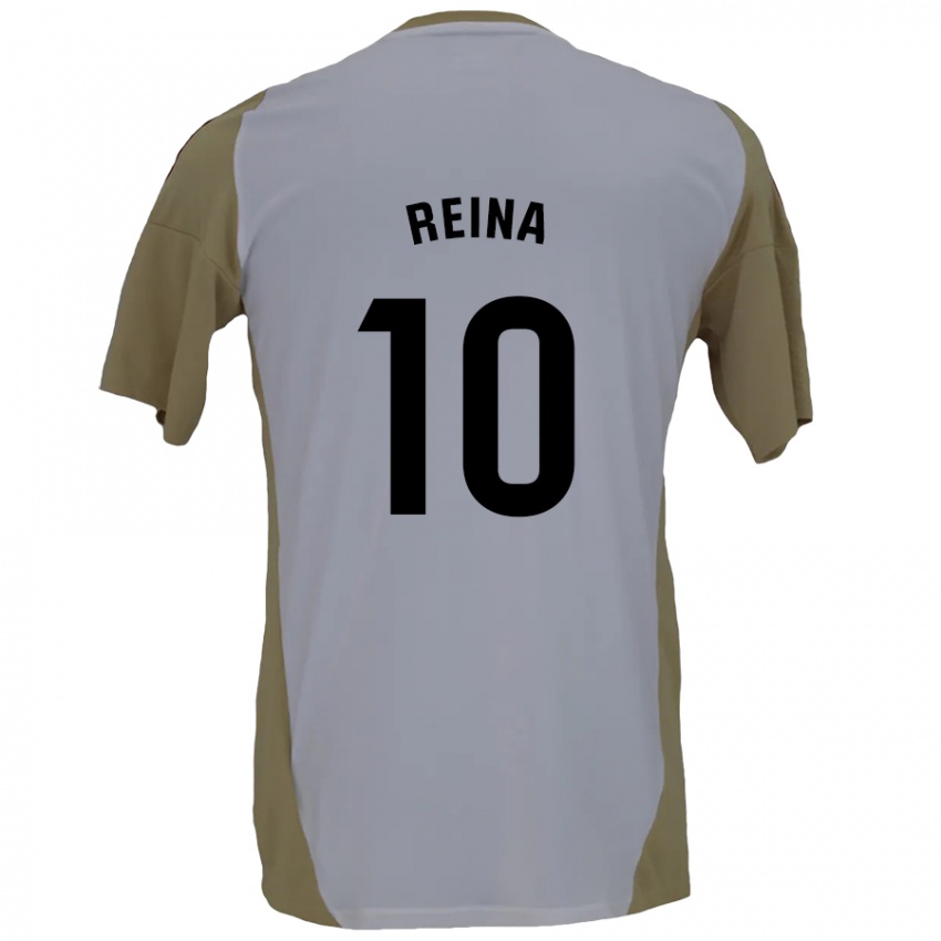 Kinder Alberto Reina #10 Braunweiß Auswärtstrikot Trikot 2024/25 T-Shirt Österreich