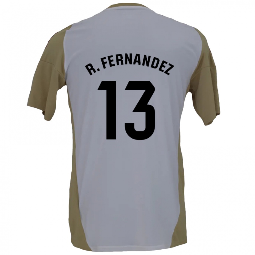 Kinder Raúl Fernández #13 Braunweiß Auswärtstrikot Trikot 2024/25 T-Shirt Österreich