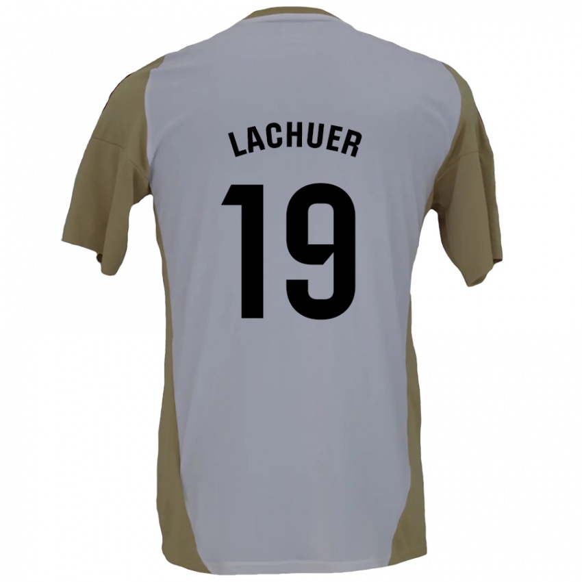 Kinder Mathis Lachuer #19 Braunweiß Auswärtstrikot Trikot 2024/25 T-Shirt Österreich