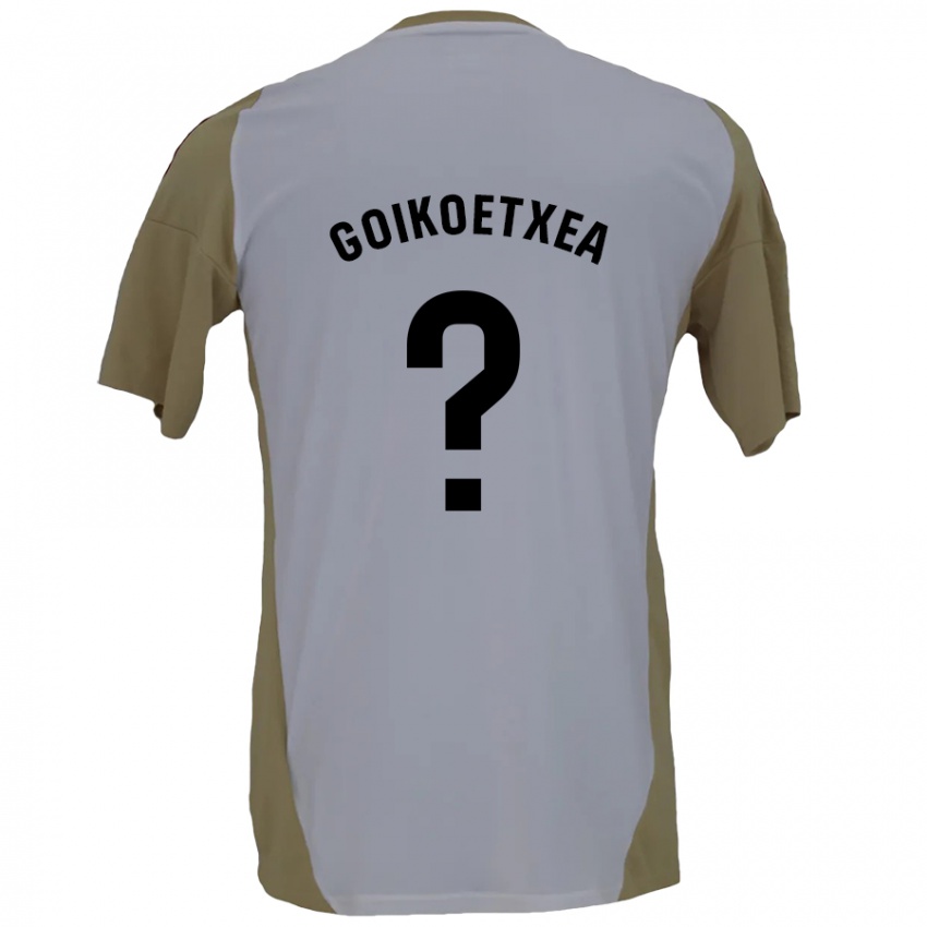 Kinder Imanol Goikoetxea #0 Braunweiß Auswärtstrikot Trikot 2024/25 T-Shirt Österreich