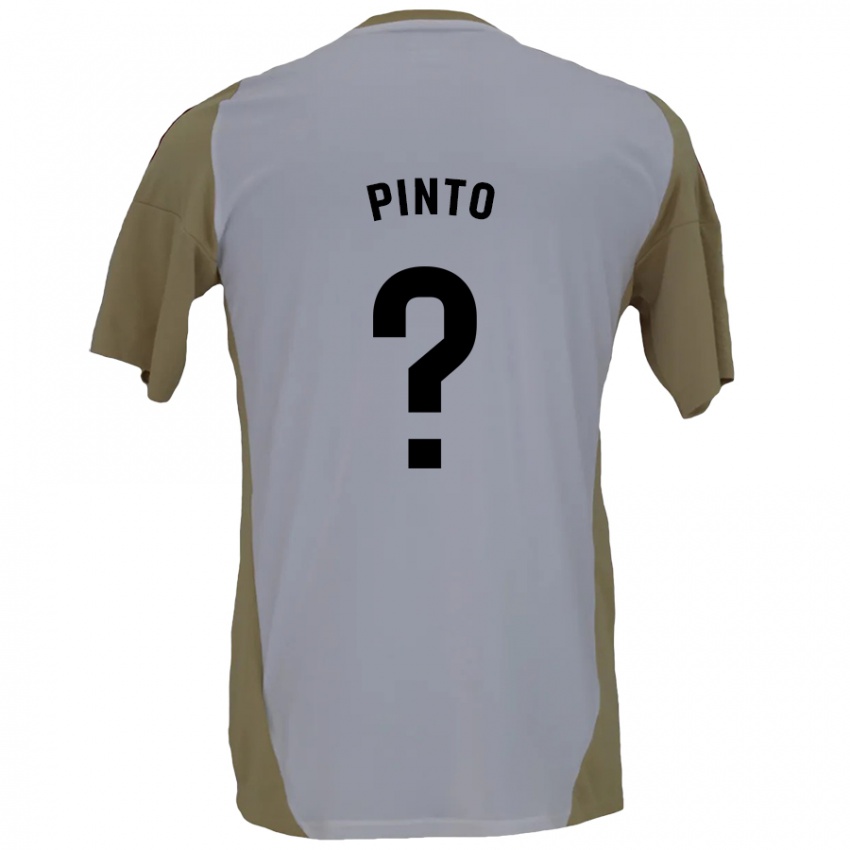 Kinder Yidne Pinto #0 Braunweiß Auswärtstrikot Trikot 2024/25 T-Shirt Österreich