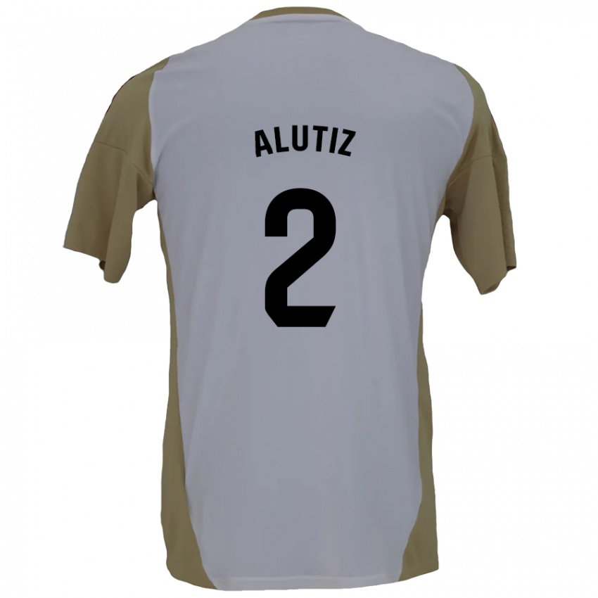 Kinder Hodei Alutiz #2 Braunweiß Auswärtstrikot Trikot 2024/25 T-Shirt Österreich