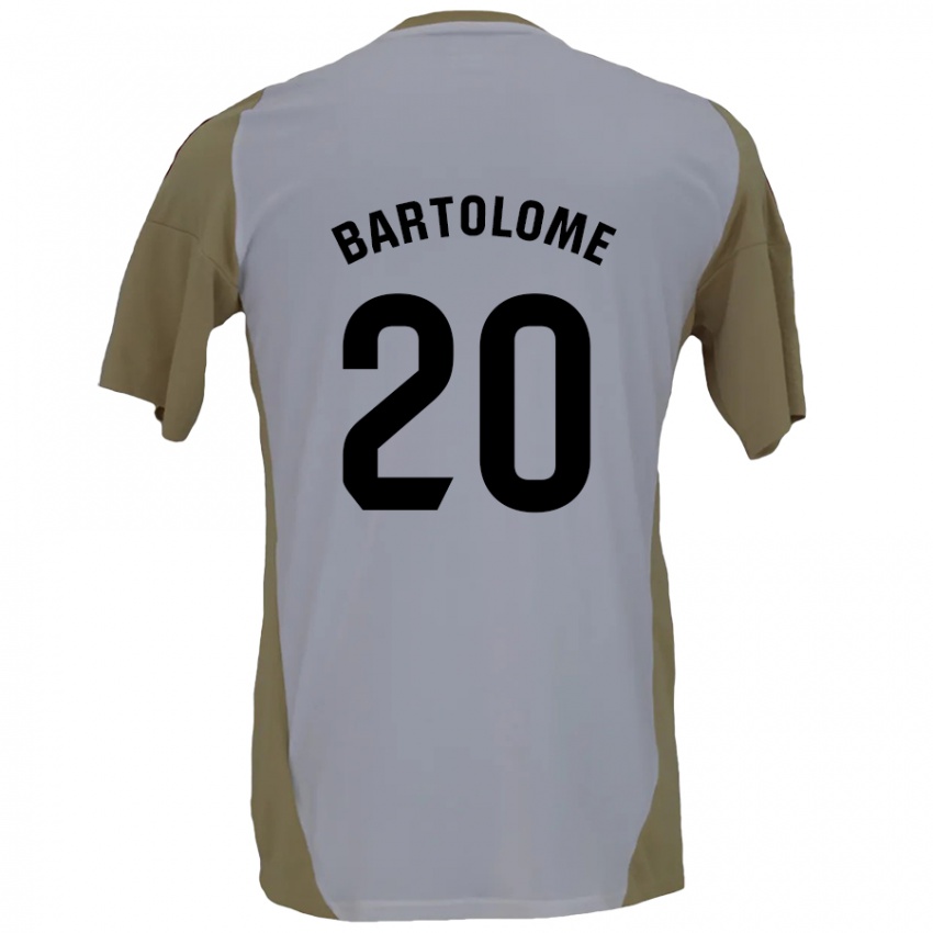 Kinder Diego Bartolomé #20 Braunweiß Auswärtstrikot Trikot 2024/25 T-Shirt Österreich