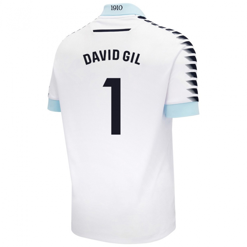 Kinder David Gil #1 Weiß Blau Auswärtstrikot Trikot 2024/25 T-Shirt Österreich